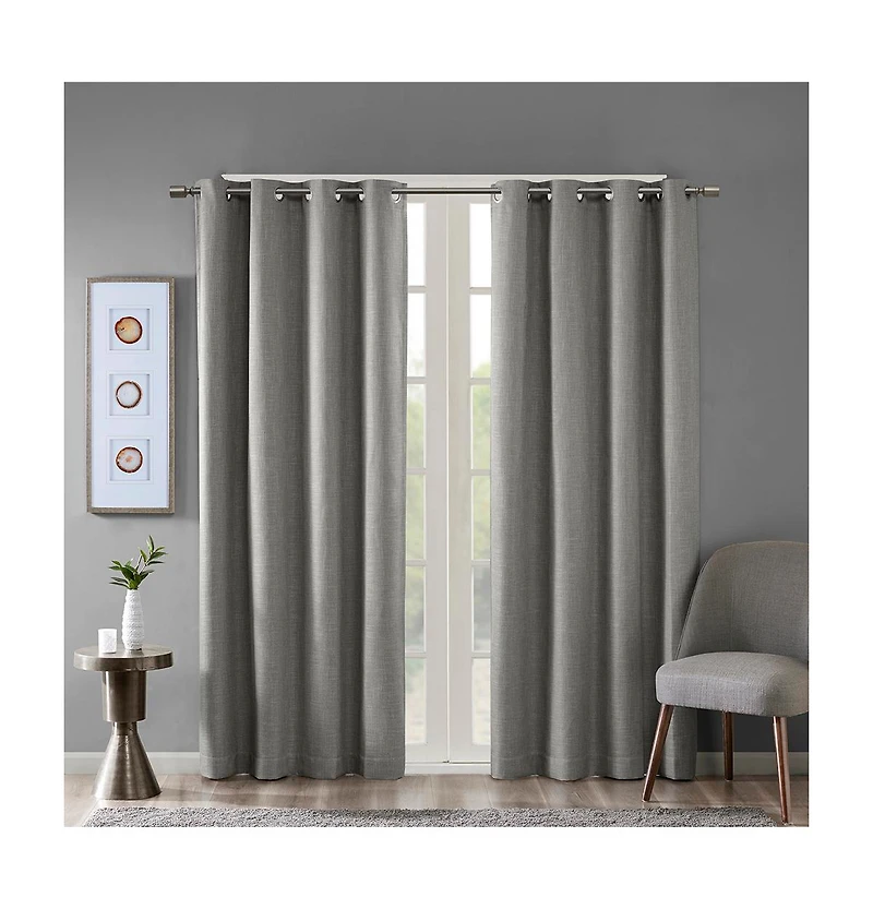 Avobird Printed ed Blackout Grommet Top Curtain Panel