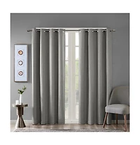 Avobird Printed ed Blackout Grommet Top Curtain Panel