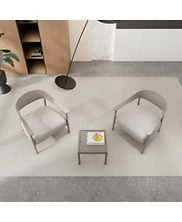 Mondawe Outdoor Accent Chair Set with Coffee Table