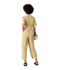 Whistles Women's Kelly Tiger Flame Cropped Jumpsuit
