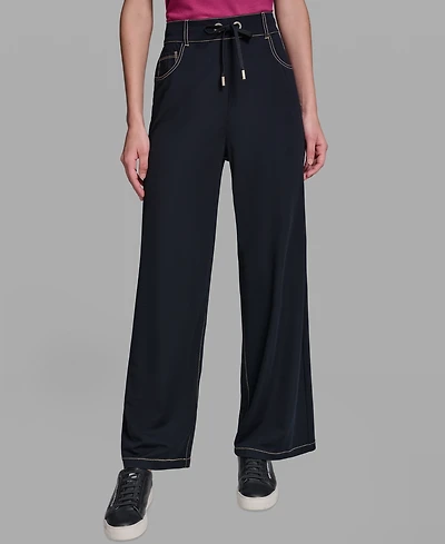 Karl Lagerfeld Paris Women's Pull-On Jersey Pants