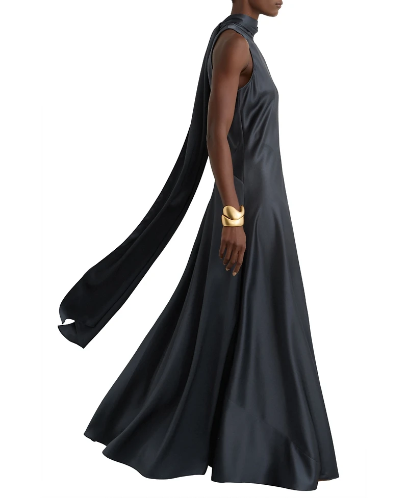 Reiss Women's Satin Cape Maxi Dress