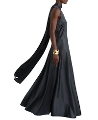 Reiss Women's Satin Cape Maxi Dress