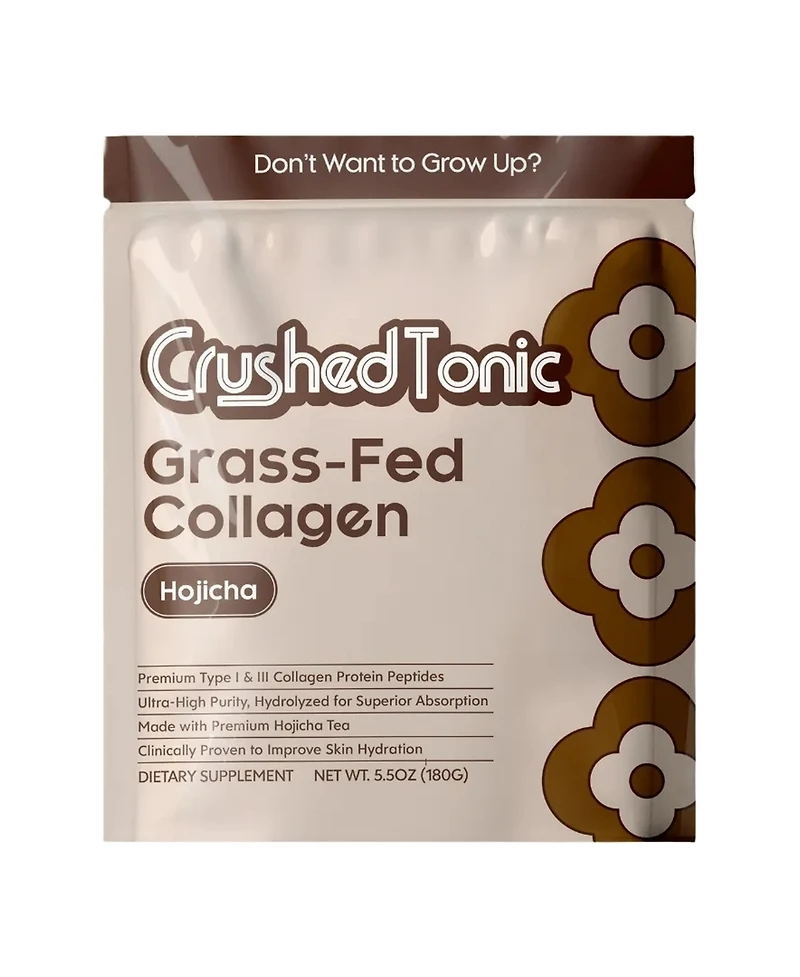 Crushed Tonic Hojicha Collagen Supplement