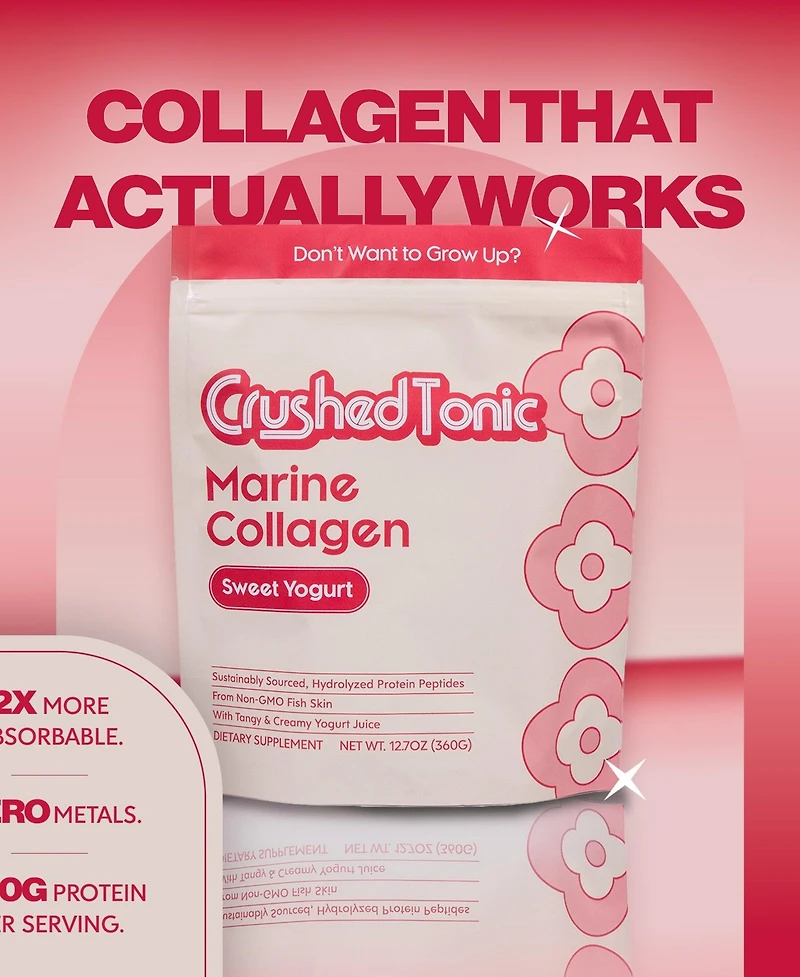 Crushed Tonic Sweet Yogurt "Yakult" Collagen
