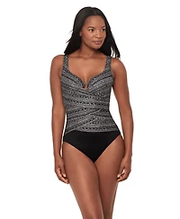 Miraclesuit Women's Elysium Escape Foam Cup Underwire One-Piece Swimsuit