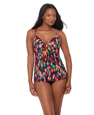 Miraclesuit Women's Farfalle Marina Foam Cup Underwire Tankini Top