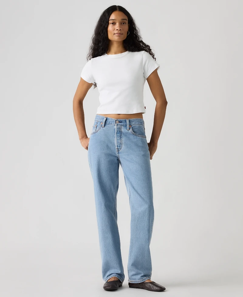 Levi's Premium Women's 501 90's Lightweight Mid-Rise Straight-Fit Jeans