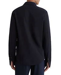 Reiss Men's Dasilva Garment Dyed Pique Shirt