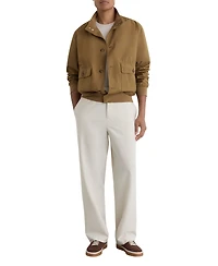 Reiss Men's Latent Button Through Technical Shorts Jacket