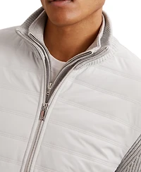 Reiss Men's Townsend Zip Through Funnel Quilted Jacket