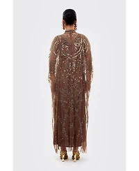 Beauut Women's Embellished Sequins Gown