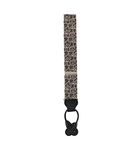 Trafalgar Men's Field Goal Football Themed Novelty Silk Button End Suspenders