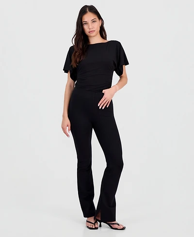 Bar Iii Women's Ponte Flare Leggings, Macy's Exclusive