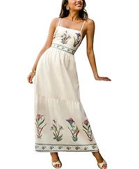 Cupshe Women's Flowerbed Floral Maxi Beach Dress