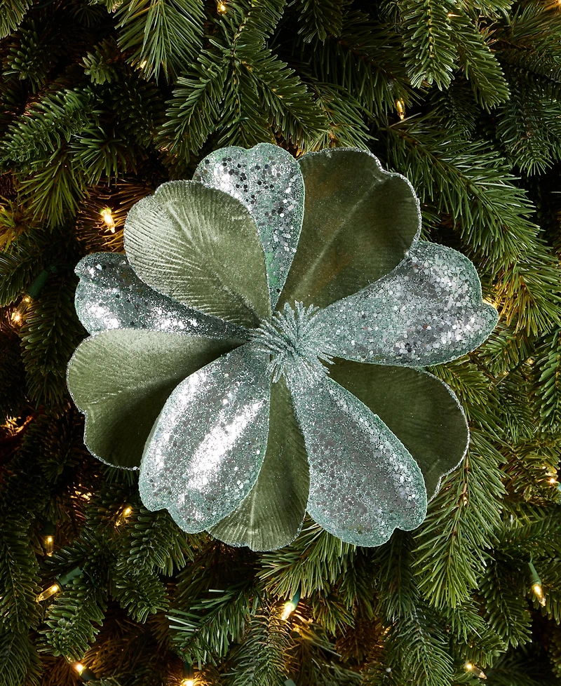 Holiday Lane Enchanted Forest Flower Pick Ornament, Macy's Exclusive