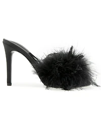 Christian Siriano Women's Jaziely Feather High Heel Sandal