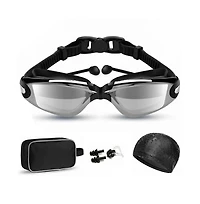 Cowin Swim Goggles Set Anti Fog No Leaking Uv Protection Wide View Hd Pc Mirror