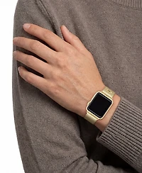 Coach Women's Gold-Tone Stainless Steel Apple Watch Strap 38mm, 40mm, 41mm