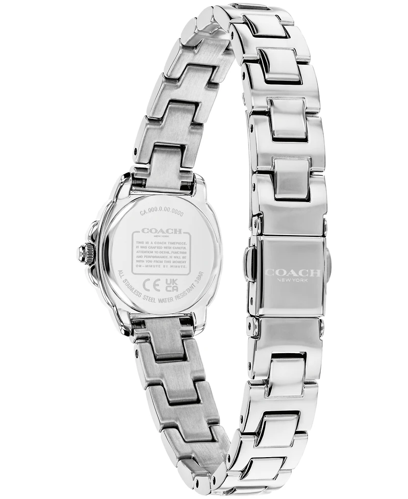 Coach Women's Kitt Silver-Tone Stainless Steel Bracelet Watch 21mm