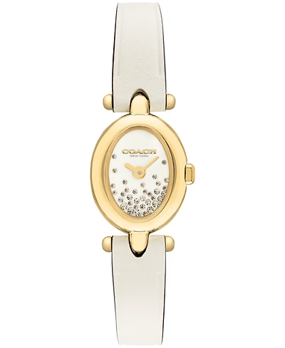 Coach Women's Sammy Chalk Leather Strap Watch 18mm