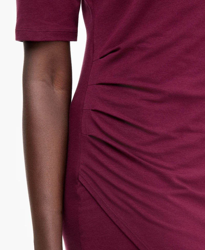 I.n.c. Women's Front-Slit Short-Sleeve Midi Dress, Macy's Exclusive