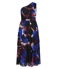 City Chic Women's Plus Rendezvous One Shoulder Maxi Dress