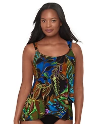 Miraclesuit Women's Amazonia Dazzle Underwire Tankini Top