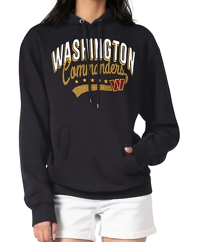 G-iii 4Her by Carl Banks Women's Black Washington Commanders Filigree Logo Pullover Hoodie