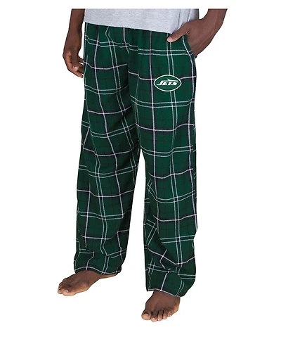 Concepts Sport Men's Green New York Jets Ultimate Plaid Flannel Pants