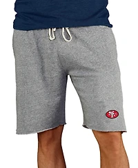 Concepts Sport Men's Gray San Francisco 49ers Throwback Logo Mainstream Terry Shorts