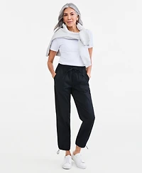 Style & Co Petite Utility Bungee Crop Pull-On Pants, Macy's Exclusive