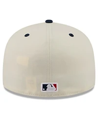 New Era Men's Cream/Blue Texas Rangers Usa 250 Fourth of July 59FIFTY Fitted Hat