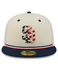 New Era Men's Cream/Red San Diego Padres Usa 250 Fourth of July 59FIFTY Fitted Hat