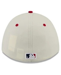 New Era Men's Cream/Red Pittsburgh Pirates Usa 250 Fourth of July 39THIRTY M-Crown Flex Hat