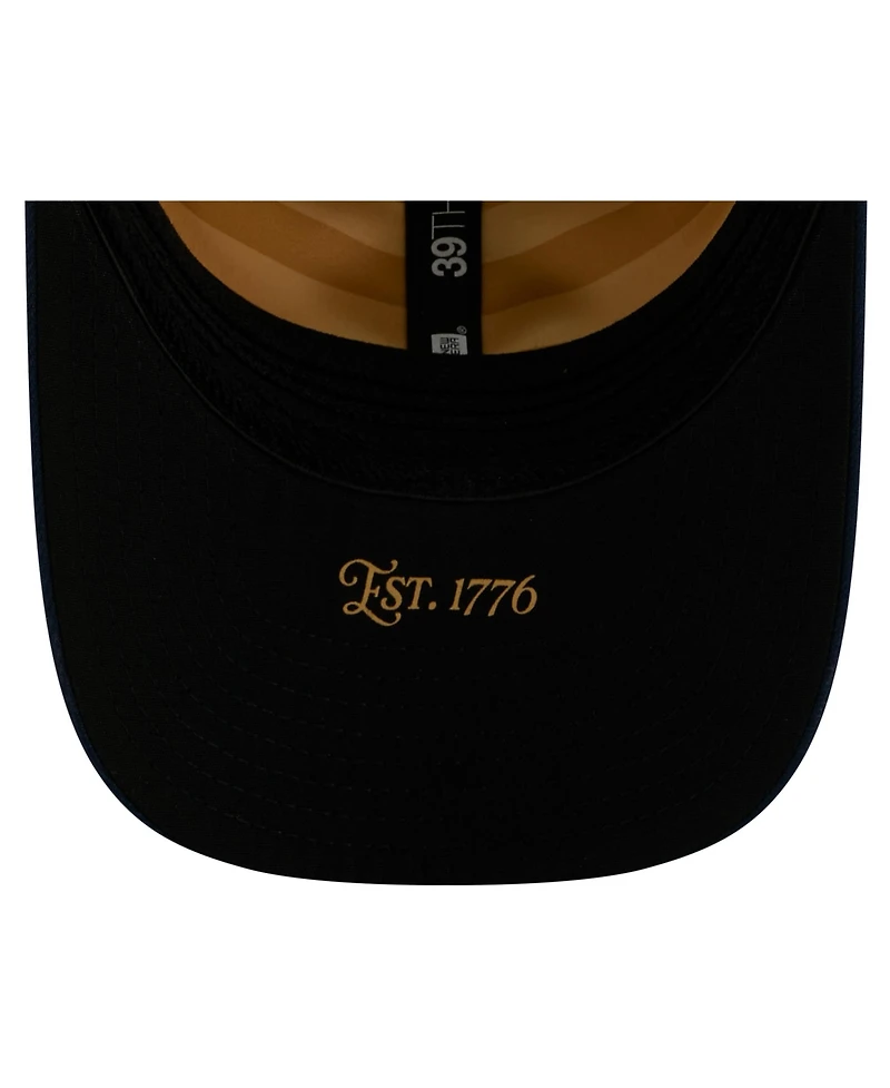 New Era Men's Cream/Navy Baltimore Orioles Usa 250 Fourth of July 39THIRTY M-Crown Flex Hat