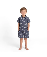 Andy & Evan Big Boys Little/Big Tropical Palm Tree Gauze Set