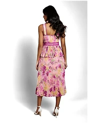 Coast Women's Lace Pleated Midi Dress