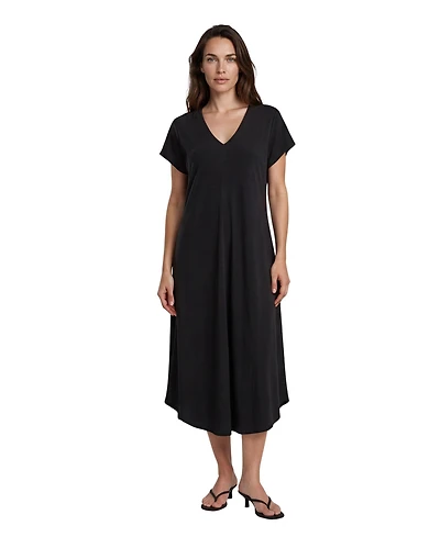 Masai Copenhagen Women's Manebili V-Neck Draped Midi Dress
