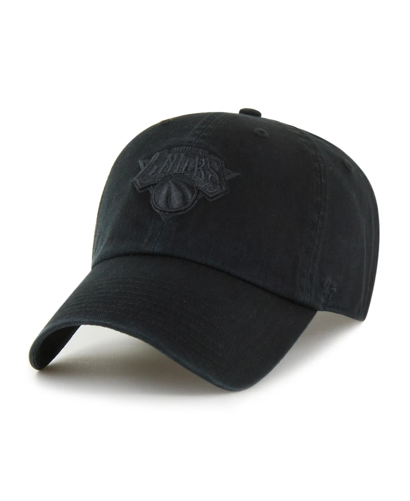 '47 Brand Men's Black New York Knicks Clean Up Adjustable Hat