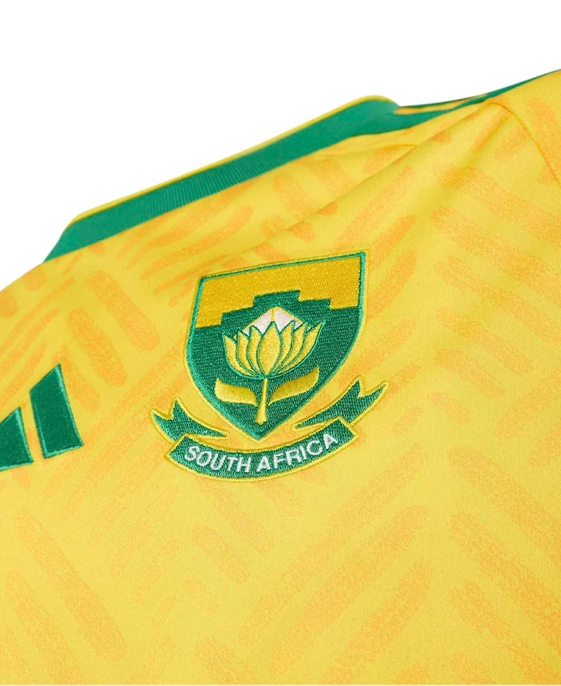 Adidas Big Boys and Girls Yellow South Africa National Team 2026 Home Replica Jersey