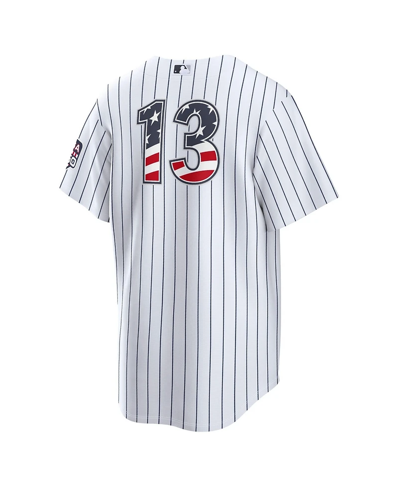 Nike Men's Jazz Chisholm Jr. White New York Yankees Usa 250 Fourth of July Stadium Jersey