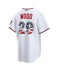 Nike Men's James Wood White Washington Nationals Usa 250 Fourth of July Stadium Jersey