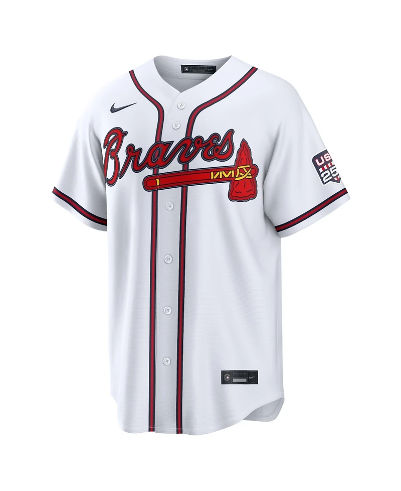 Nike Men's Drake Baldwin White Atlanta Braves Usa 250 Fourth of July Stadium Jersey