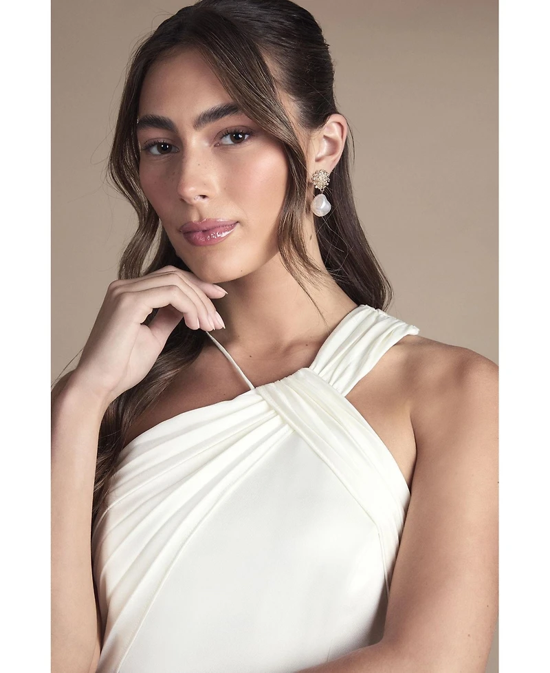 Coast Women's Satin Halter Neck Fishtail Dress