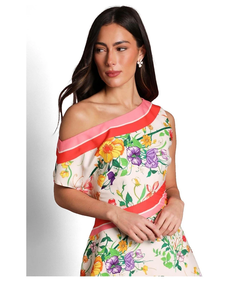 Coast Women's Off Shoulder Satin Midi Dress