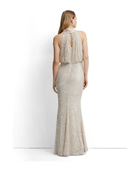 Coast Women's Halterneck Sequin Bridesmaid Maxi Dress