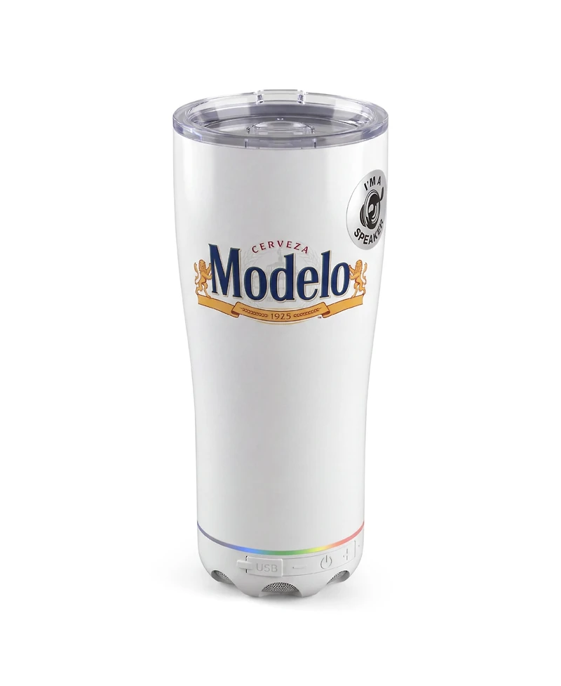 Modelo 16oz Stainless Steel Tumbler with Removeable Led Light Waterproof Bluetooth Speaker