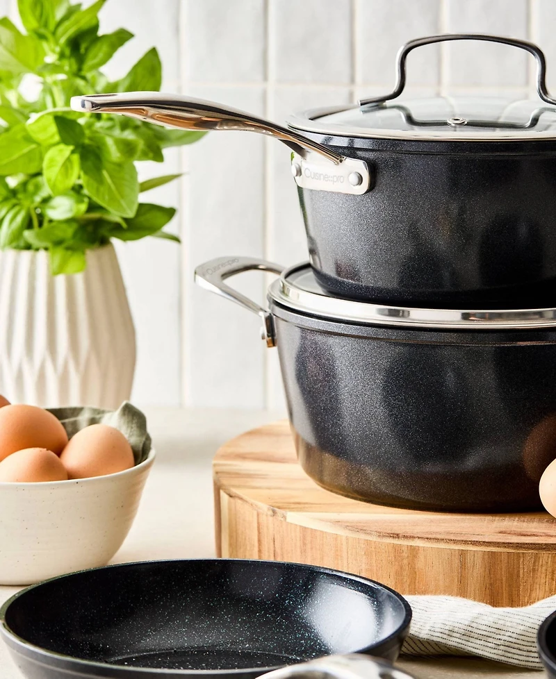 Cuisine::pro Green Stone Aluminum Stockpot with lid 6-Piece Cookware set