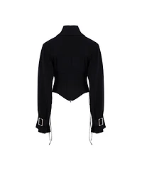 Pcfg Women's Tops and Tees Wool-Blend Corset Blouse